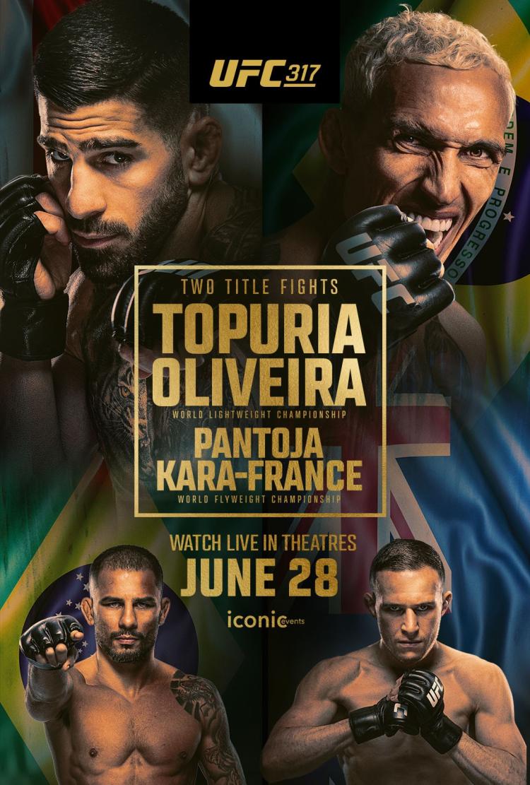 Poster of UFC 317: Topuria vs. Oliveira