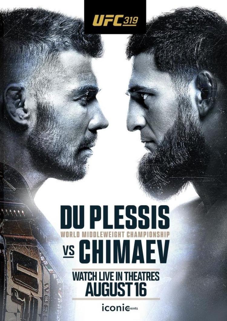 Poster of UFC 319: Du Plessis vs. Chimaev