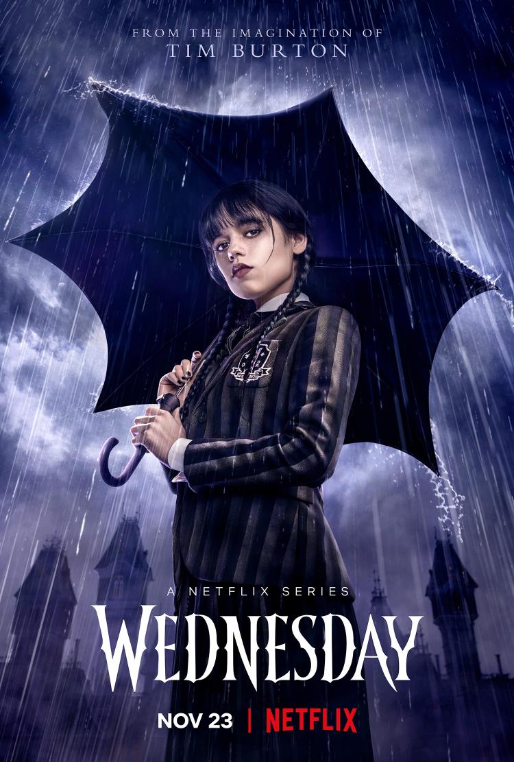 Poster for Season 1 of Wednesday