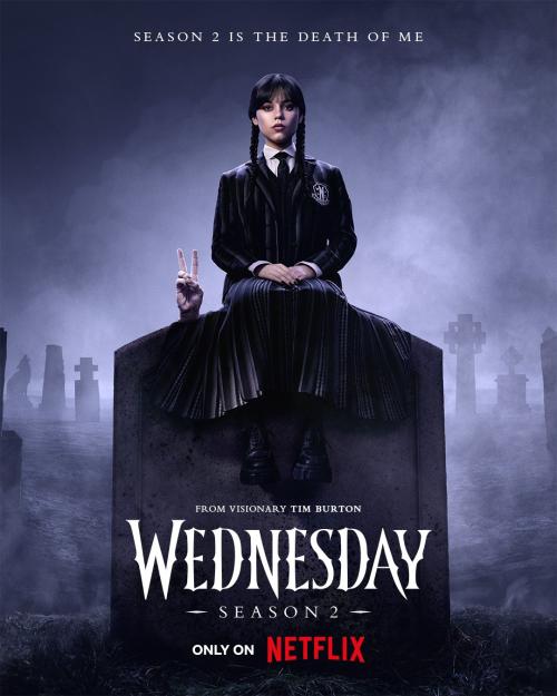 Poster for Season 2 of Wednesday