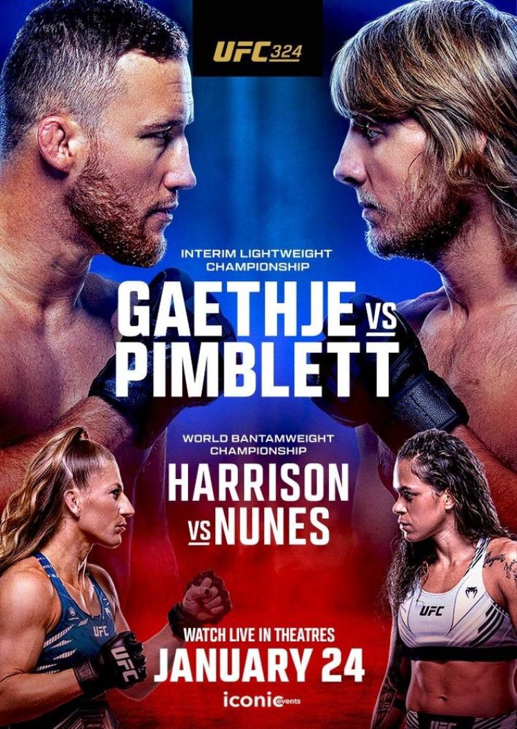 Poster of UFC 324: Gaethje vs. Pimblett