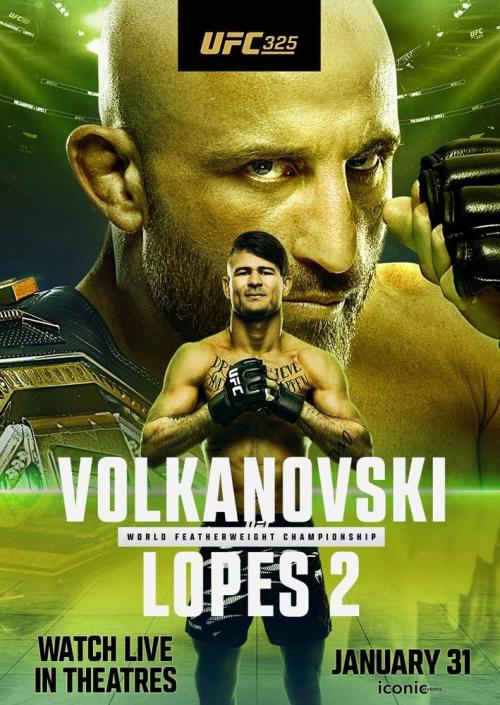 Poster of UFC 325: Volkanovski vs. Lopes 2