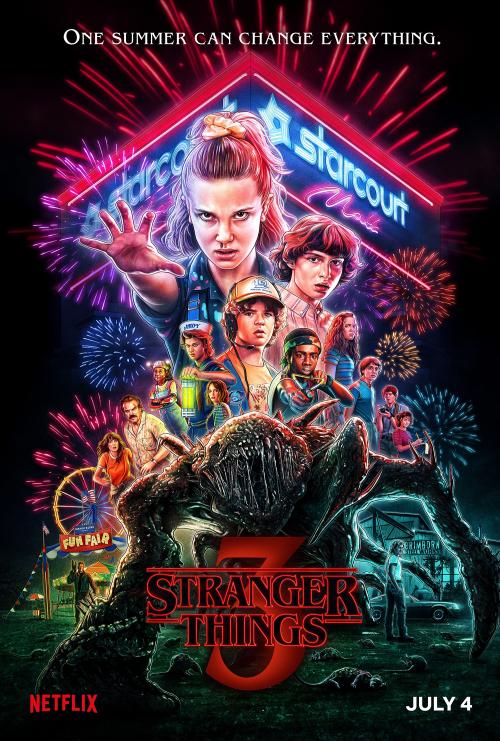 Poster for Season 3 of Stranger Things