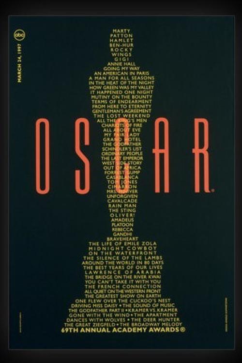 Poster for Season 69 of The Academy Awards